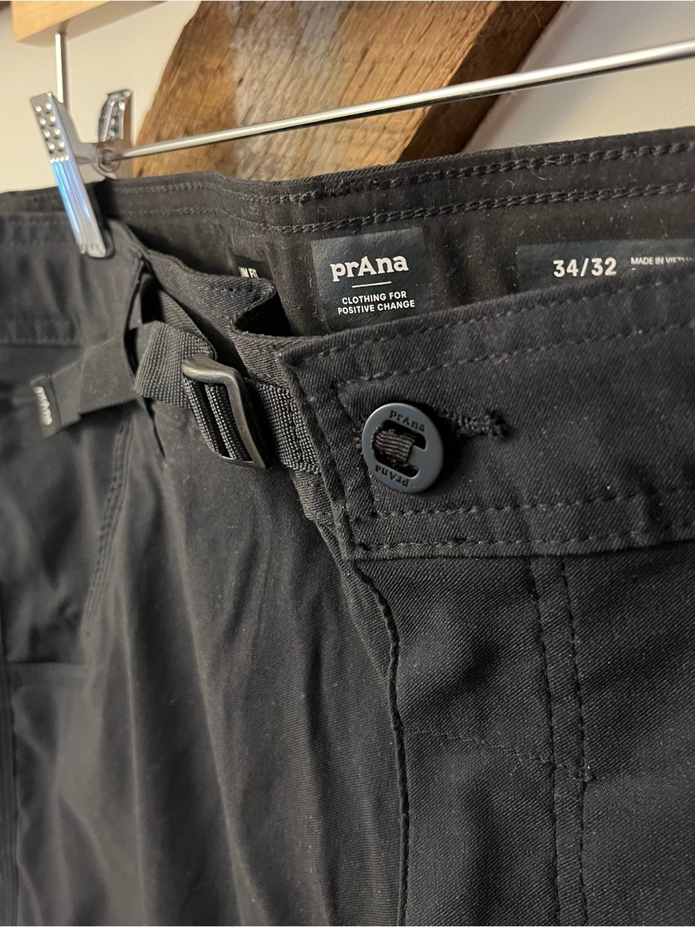 PrAna Men's Black Stretch Zion Slim Fit Pants II NWOT